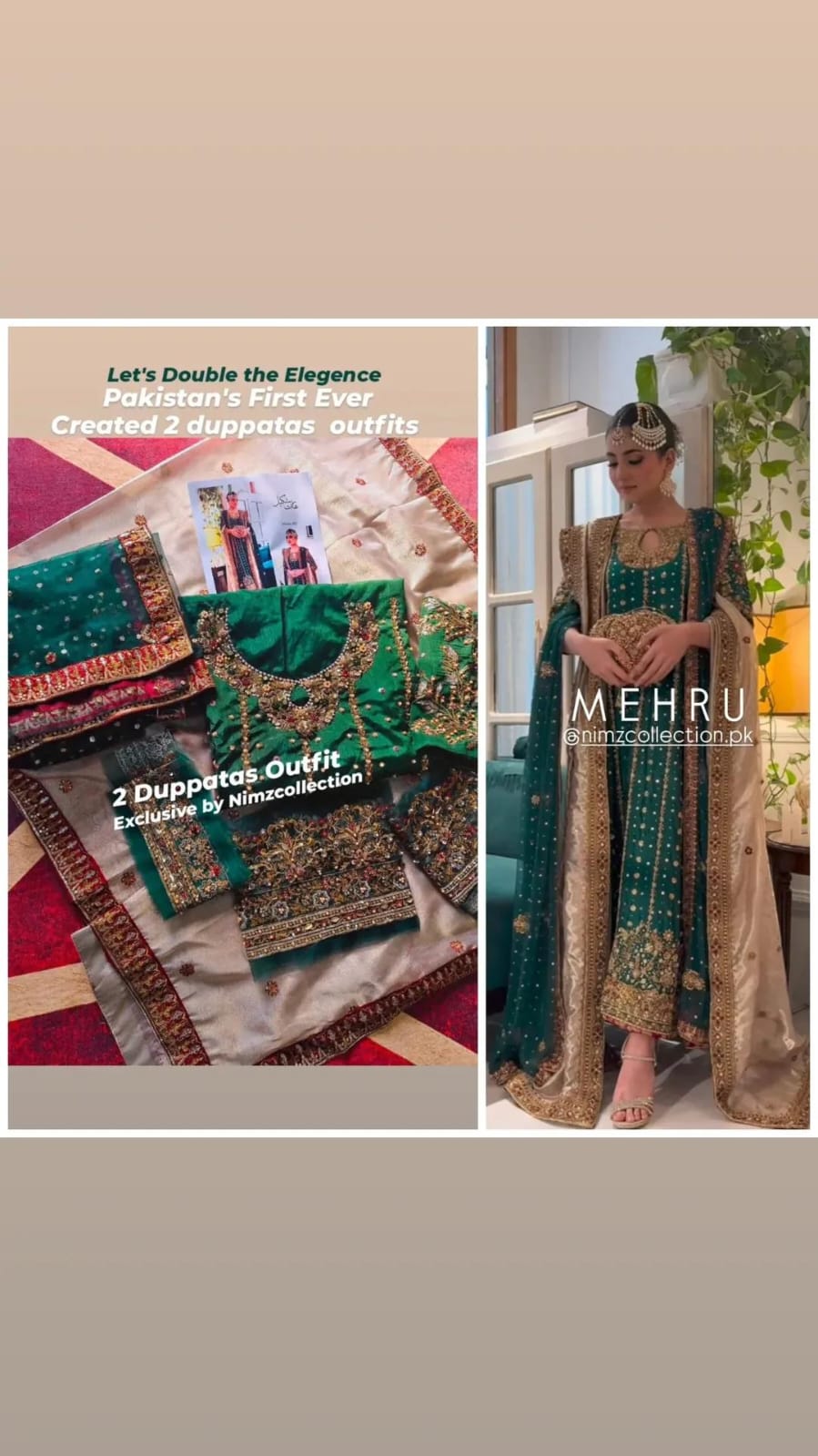 Mehru - 2 dupata Option