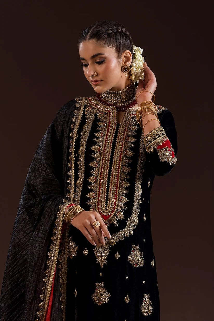 Black Pure Tassel Silk | Kora Dabka H.M