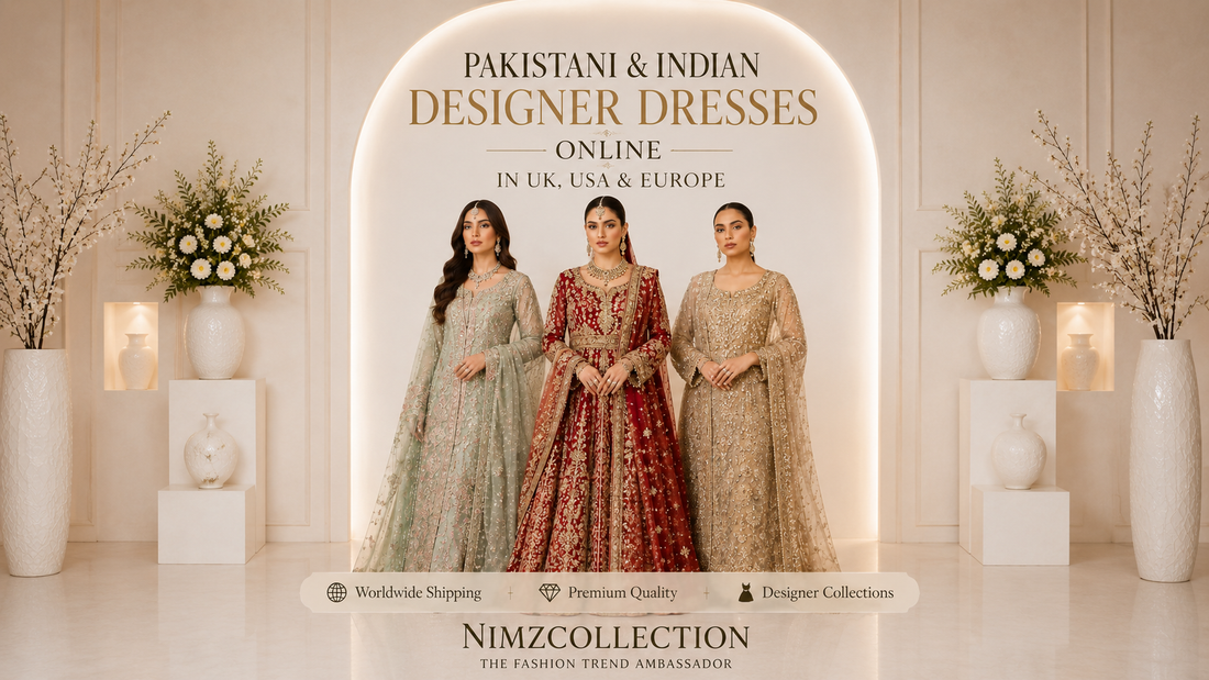 Pakistani & Indian (Asian)  Designer Dresses Online UK, USA & Europe | Nimzcollection