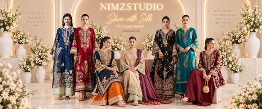 Pakistani Silk Dresses | Luxury Party Wear Suits Online