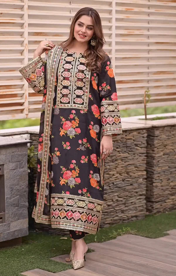 Anelas - 01 - Black silk Print