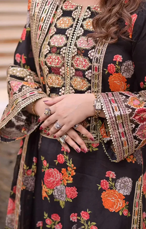 Anelas - 01 - Black silk Print