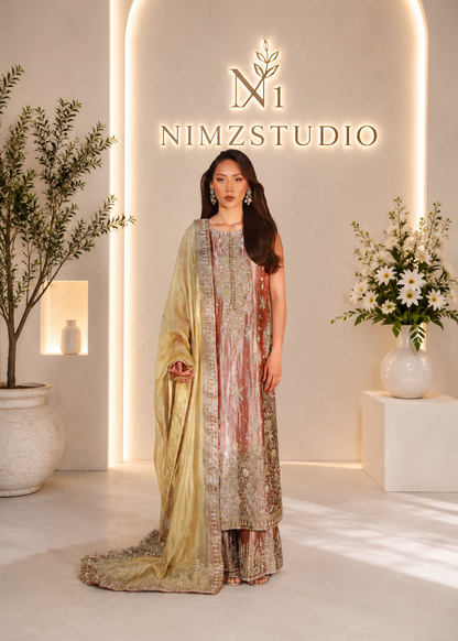 Ayesha Makda Luxury Party Wear 3 Piece Embroidered Suit