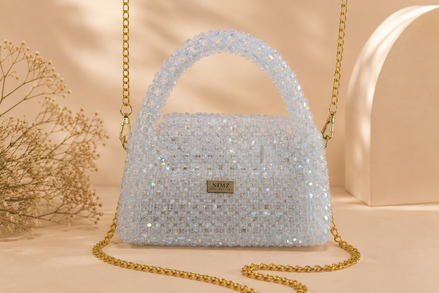 Crystal Handmade Beads work handbag