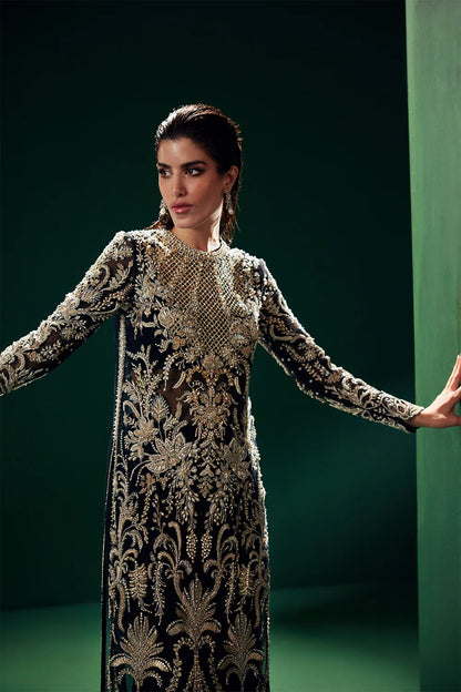 Eclat Pakistani designer partywear outfit by Soraya with statement embellishments