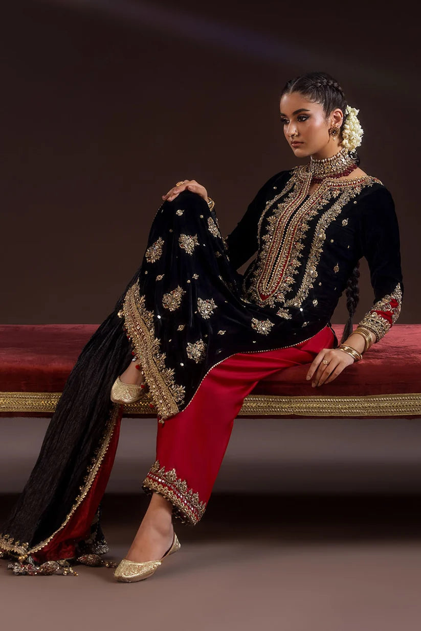 Black Pure Tassel Silk | Kora Dabka H.M