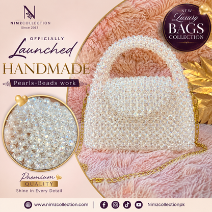 Latest Pearl & crystal stones Bags