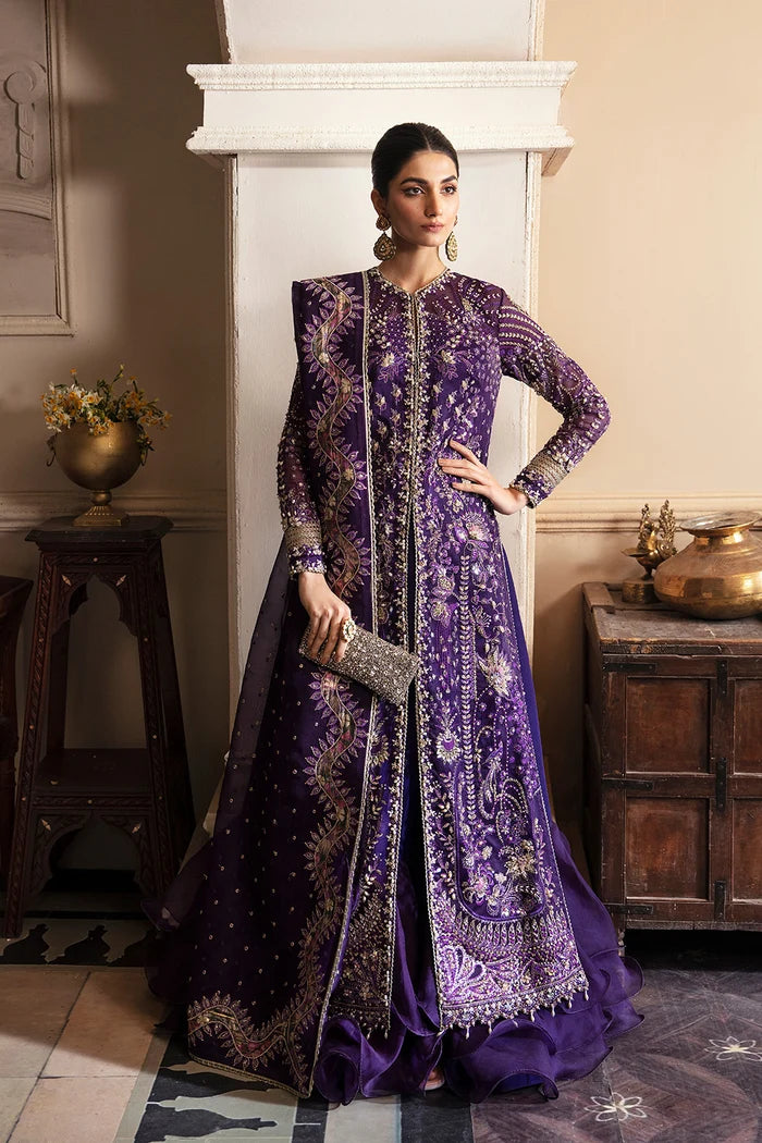 Maysa by Soraya organza Pakistani dress with handmade stone work