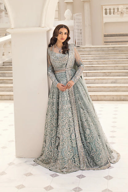 Erum Khan luxury embellished Pakistani maxi for wedding and formal wear