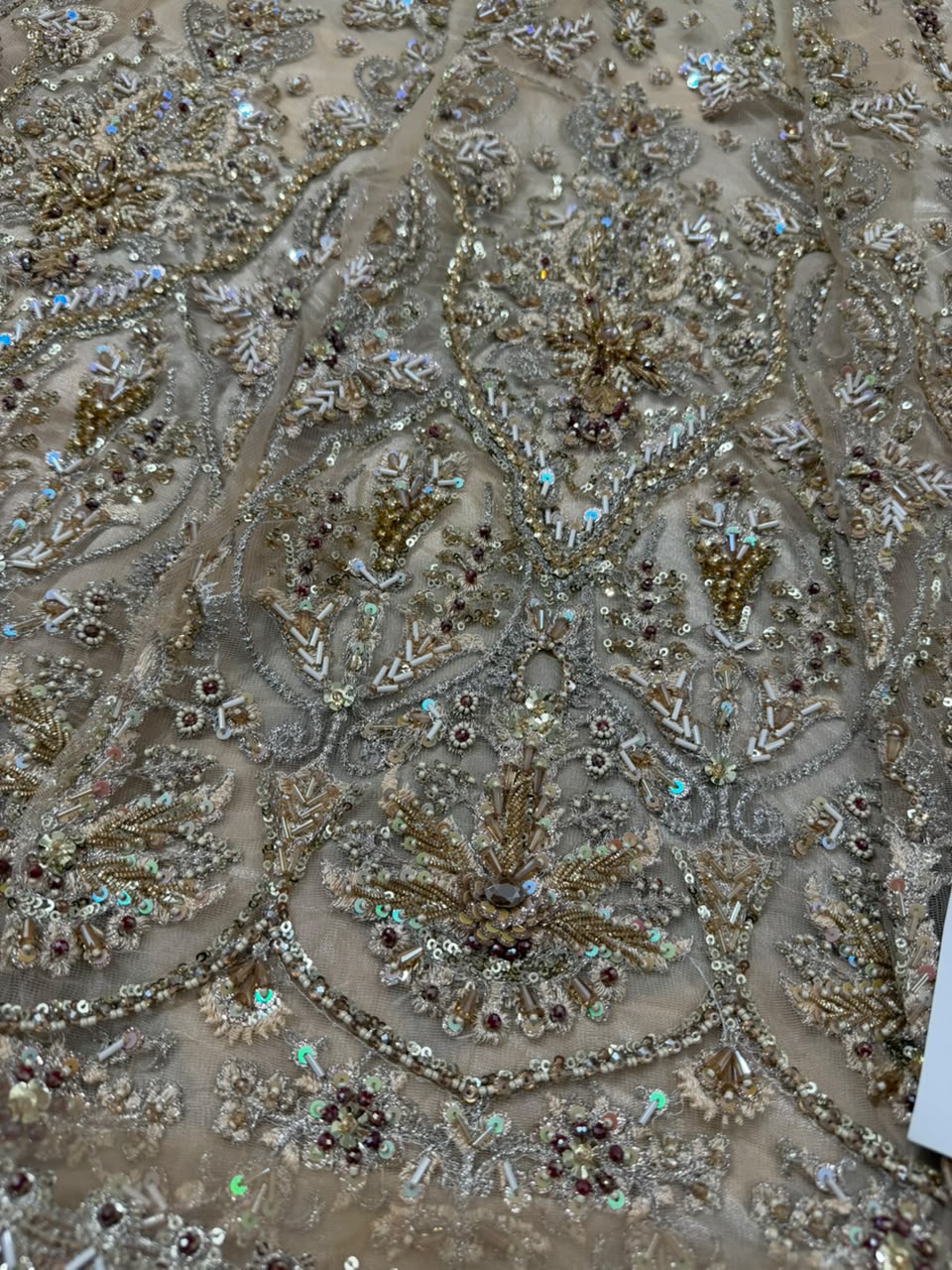 Mirani 12 panel luxury net maxi by Kanwal Malik with kora dabka handwork
