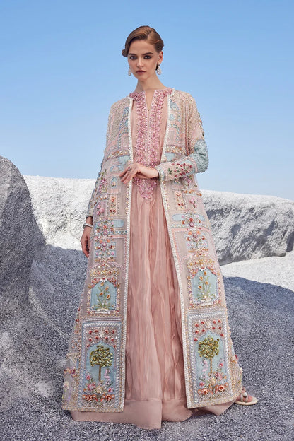 Nawaal by Nida Azwer luxury Pakistani designer dress in pure tassel silk