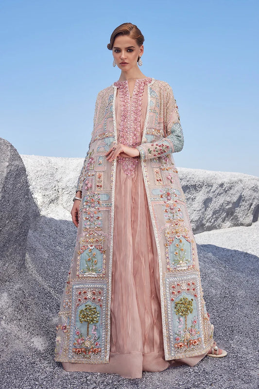 Nawaal by Nida Azwer luxury Pakistani designer dress in pure tassel silk