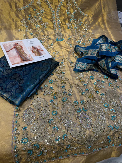 SANIYA MASKATIYA (SM) SHABNAM 04 (Golden Shampange)