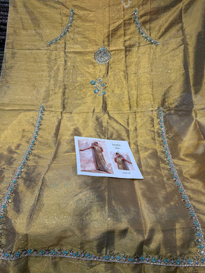 SANIYA MASKATIYA (SM) SHABNAM 04 (Golden Shampange)