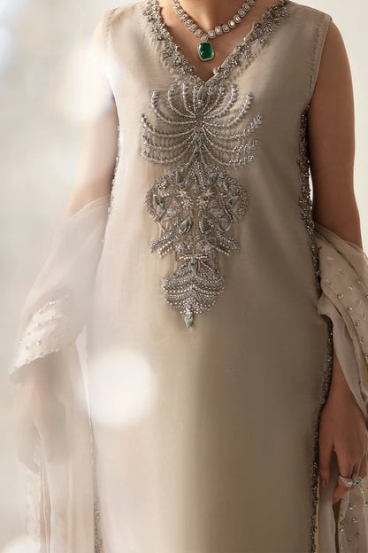CECE Raja Salahuddin pure tassel silk dress with detailed hand embellishment