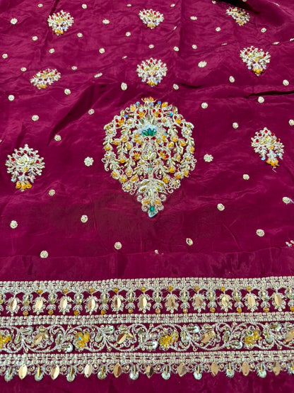 Sleeves closeup HS Ishq Bridal Haris Shakeel Inspired Luxury Bridal Lehenga Pakistani Wedding Dress