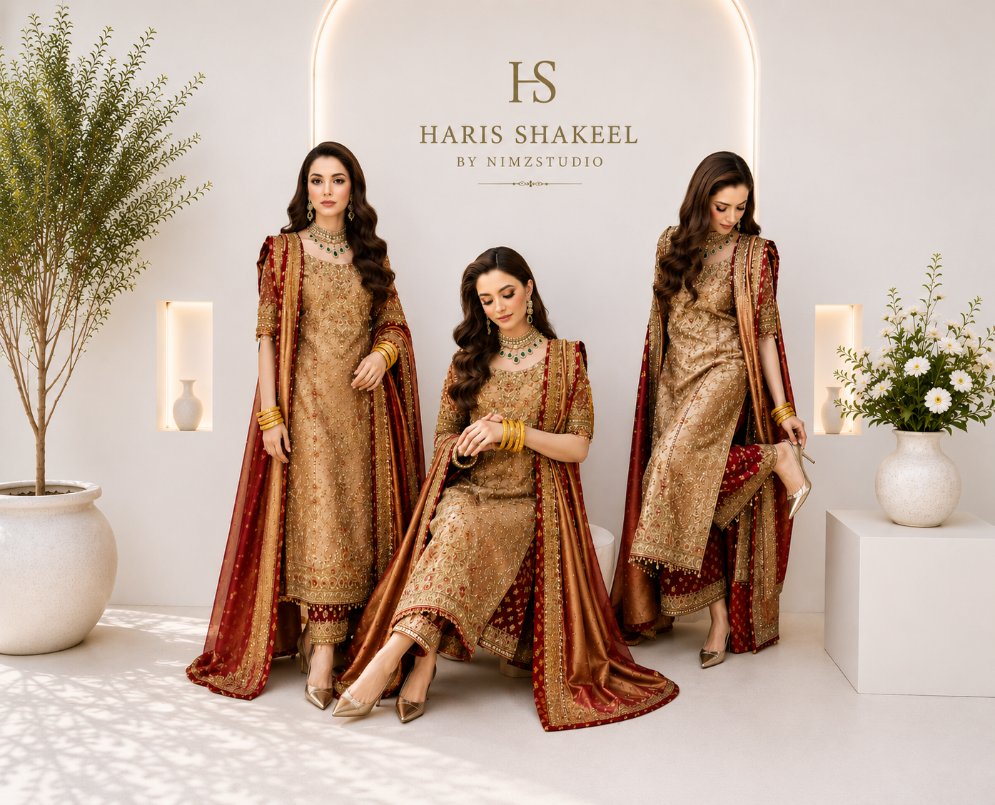 MEERUB by Haris Shakeel luxury Pakistani designer inspired partywear and wedding dress featuring premium embroidered formal wear | Worldwide Shipping UK USA Canada India Bangladesh