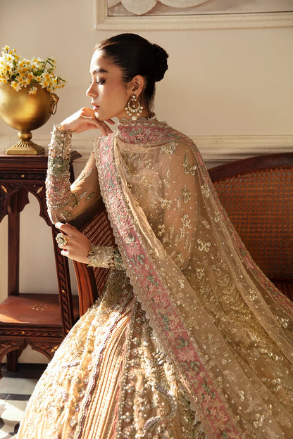 Soraya Irina Pakistani designer wedding dress with embroidered dupatta for UK and USA customers